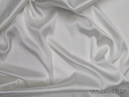 Шелк атлас стрейч (о) айвори - итальянские ткани Тессутидея арт. 10-3068