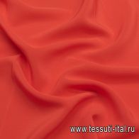 Крепдешин (о) алый - итальянские ткани Тессутидея арт. 10-2990
