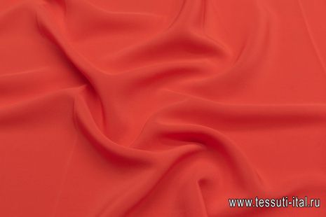 Крепдешин (о) алый - итальянские ткани Тессутидея арт. 10-2990