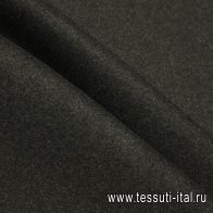 Пальтовая кашемир дабл двухслойная 530 г/м (о) темно-серая - итальянские ткани Тессутидея арт. 09-2157