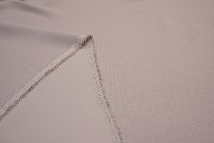 Плательная стрейч (о) светло-серо-бежевая - итальянские ткани Тессутидея арт. 03-6113