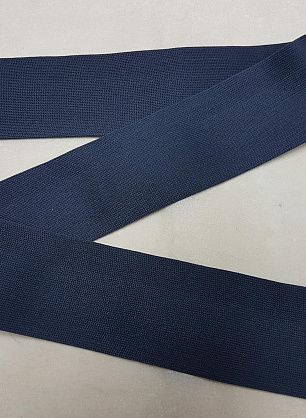 Тесьма лампас трикотажная (о) темно-серая ш-3,7см  - в интернет-магазине тканей Тессутидея арт. F-4969