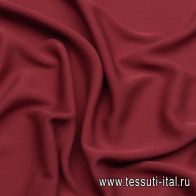 Крепдешин стрейч (о) коричнево-красный - итальянские ткани Тессутидея арт. 10-2856