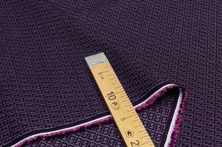 Плательная стрейч (н) серо-фиолетовая Fendi - итальянские ткани Тессутидея арт. 03-5889
