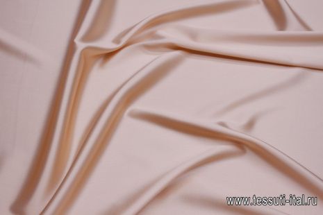 Шелк атлас стрейч (о) светло-бежево-розовый - итальянские ткани Тессутидея арт. 10-3296