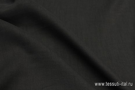 Лен+шелк (о) черный - итальянские ткани Тессутидея арт. 16-1070