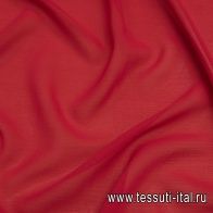 Шифон (о) темно-красный - итальянские ткани Тессутидея арт. 10-2212