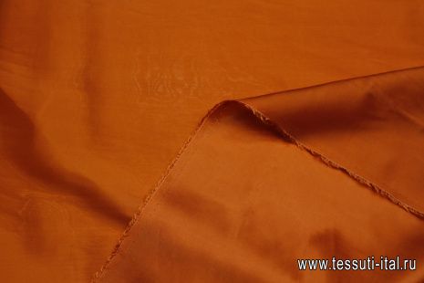 Подкладочная купра стрейч (о) оранжевая - итальянские ткани Тессутидея арт. 08-1484