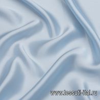 Шелк атлас стрейч (о) светло-голубой - итальянские ткани Тессутидея арт. 10-2911