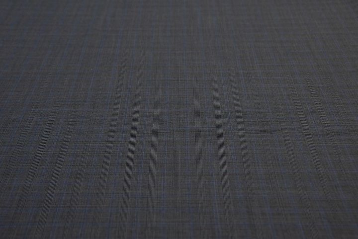 Костюмная (н) серо-черно-голубая стилизованная клетка - итальянские ткани Тессутидея арт. 05-3725