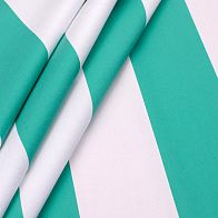 Плательная полоска (н) бело-зеленая - итальянские ткани Тессутидея арт. 03-5709