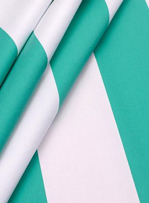 Плательная полоска (н) бело-зеленая - в интернет-магазине тканей Тессутидея арт. 03-5709