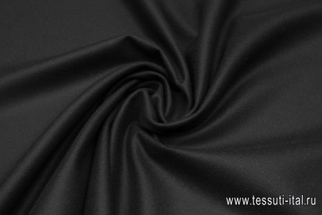 Пальтовая сукно (о) черная - итальянские ткани Тессутидея арт. 09-2021