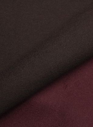 Пальтовая дабл кашемир+шерсть двухслойная (о) бордовая/баклажановая - в интернет-магазине тканей Тессутидея арт. 09-2133