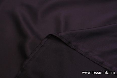 Подкладочная стрейч (о) баклажановая - итальянские ткани Тессутидея арт. 07-1511