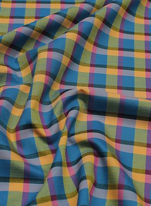 Костюмная 240 г/м (н) цветная клетка  - в интернет-магазине тканей Тессутидея арт. 05-4465