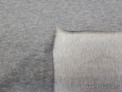 Футер (о) серый меланж - итальянские ткани Тессутидея арт. 12-0864