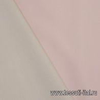 Плащевая водоотталкивающая двухсторонняя (о) розовая/бежевая Loro Piana - итальянские ткани Тессутидея арт. 11-0415