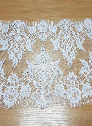 Кружево (о) белое ш-28см Jean Bracq - в интернет-магазине тканей Тессутидея арт. 03-4079