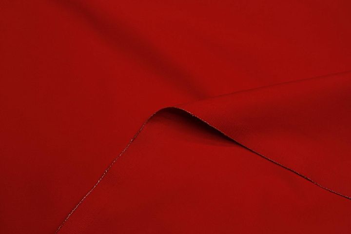 Хлопок стрейч (о) красный - итальянские ткани Тессутидея арт. 01-7602
