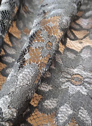 Кружевное полотно (о) темно-серое - в интернет-магазине тканей Тессутидея арт. 03-5498