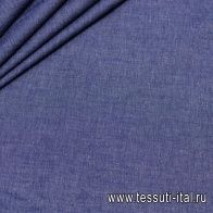 Лен сорочечный стрейч (о) деним  - итальянские ткани Тессутидея арт. 16-0481