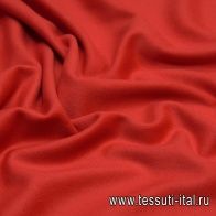 Пальтовая дабл (о) красная в стиле Givenchy - итальянские ткани Тессутидея арт. 09-1803
