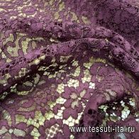 Кружевное полотно (о) бордовое  - итальянские ткани Тессутидея арт. 01-4931
