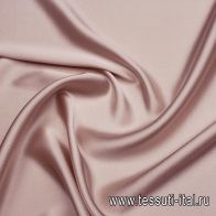 Шелк атлас стрейч (о) светло-розовый - итальянские ткани Тессутидея арт. 10-3837