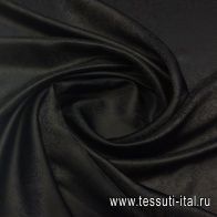 Подкладочная жаккардовая (н) черная - итальянские ткани Тессутидея арт. 08-0815