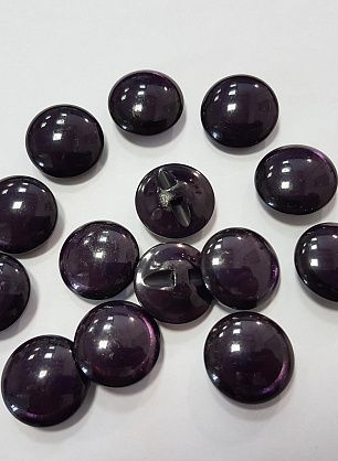 Пуговица пластик на ножке d-22мм баклажановая - в интернет-магазине тканей Тессутидея арт. F-4852