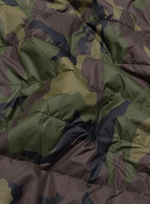 Плащевая стежка (н) черно-коричнево-зеленый принт милитари - в интернет-магазине тканей Тессутидея арт. 11-0434