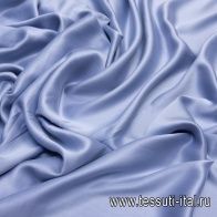 Шелк атлас (о) серо-голубой - итальянские ткани Тессутидея арт. 10-0770