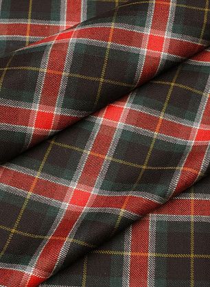 Костюмная (н) красно-черно-зеленая клетка - в интернет-магазине тканей Тессутидея арт. 05-4543