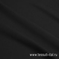 Плательная кади (о) черная - итальянские ткани Тессутидея арт. 03-7426