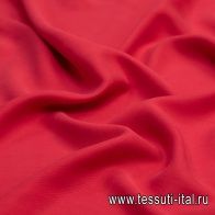 Плательная тенсель вареная  (о) красная - итальянские ткани Тессутидея арт. 01-5815