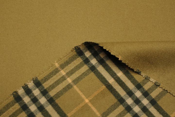 Пальтовая дабл шерсть двухслойная (н) клетка на кэмел - итальянские ткани Тессутидея арт. 09-2135