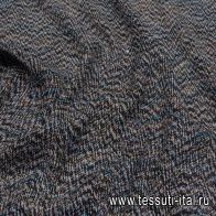 Плательная шерсть продублированная (н) цветные нити - итальянские ткани Тессутидея арт. 17-1016
