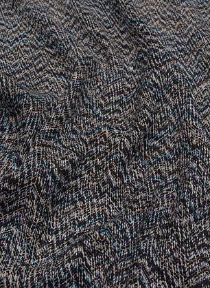 Плательная шерсть продублированная (н) цветные нити - в интернет-магазине тканей Тессутидея арт. 17-1016