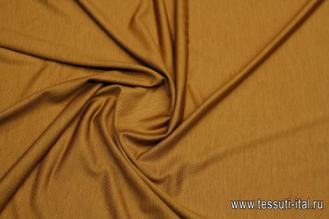 Трикотаж вискоза+шелк (о) светло-коричневый - итальянские ткани Тессутидея арт. 14-1743