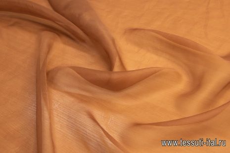 Органза (о) коричневая - итальянские ткани Тессутидея арт. 10-1470