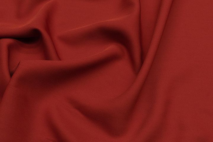 Костюмная (360 г/м) (о) терракотовая диагональ - итальянские ткани Тессутидея арт. 05-4351