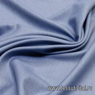 Костюмная дабл (н) светло-серая/серо-голубая - итальянские ткани Тессутидея арт. 05-3245