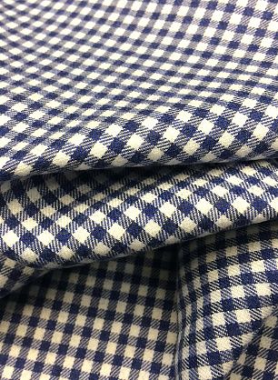 Сорочечная фланель (н) сине-белая клетка - в интернет-магазине тканей Тессутидея арт. 05-2792