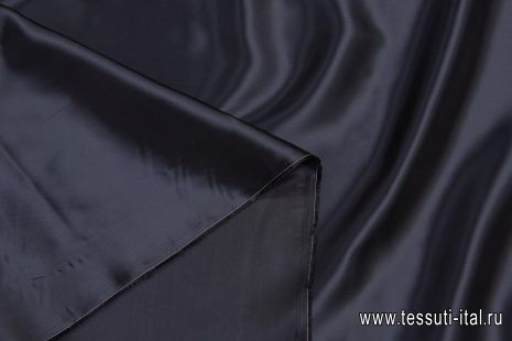Подкладочная вискоза (о) черно-синяя - итальянские ткани Тессутидея арт. 08-1216