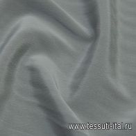 Шелк вареный стрейч (о) серый - итальянские ткани Тессутидея арт. 10-1895