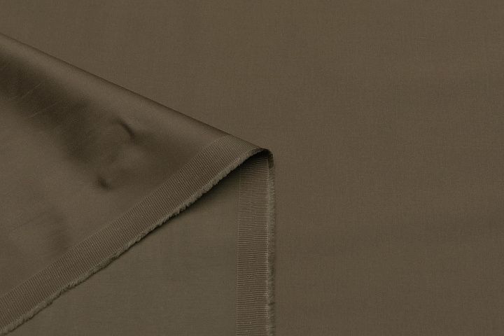 Хлопок костюмный стрейч (230 г/м) (о) хаки - итальянские ткани Тессутидея арт. 01-7067