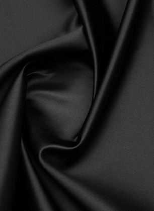 Шелк дюшес дабл (о) черный - в интернет-магазине тканей Тессутидея арт. 10-3940