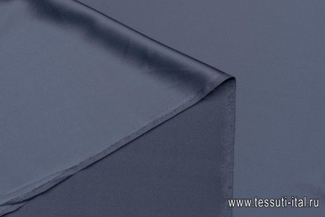 Шелк атлас стрейч (о) темно-серый - итальянские ткани Тессутидея арт. 10-2673
