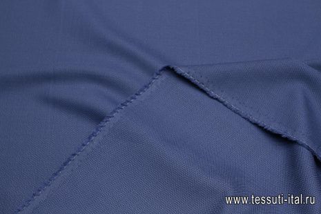 Плательная фактурная (о) синяя - итальянские ткани Тессутидея арт. 17-1039